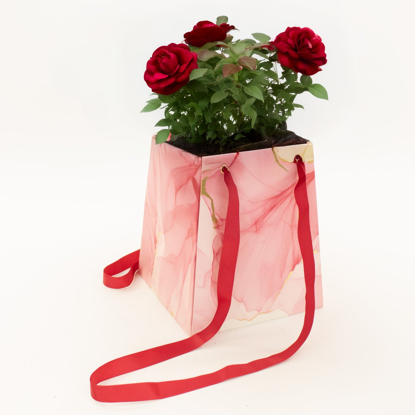 Ink Stories Vasebag Pink with roses