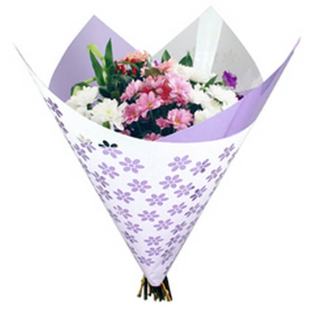 Clear Flower Sheet Lavender