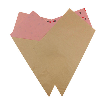 All Hearts Teak Prefold pink