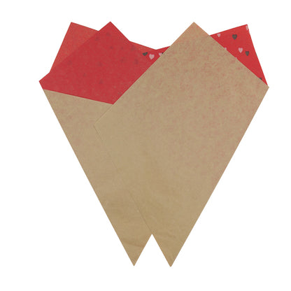 All Hearts Teak Prefold red