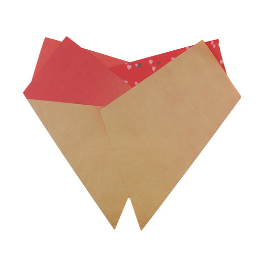 All Hearts Teak Prefold red