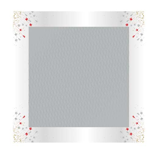 Gold Lines Silver Sheet - 60x60cm