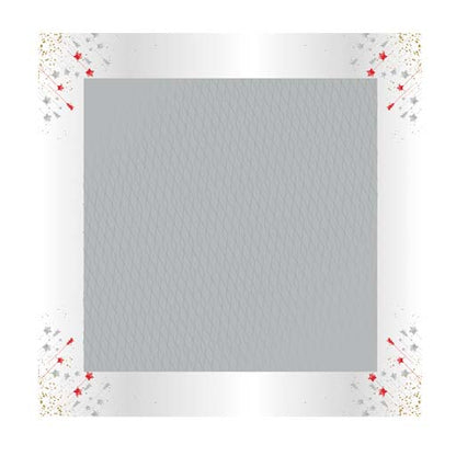 Gold Lines Silver Sheet - 60x60cm
