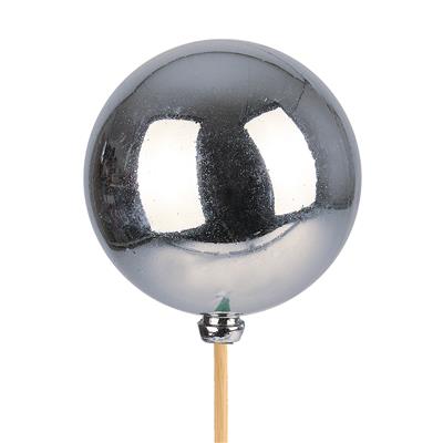 Pick Christmas Ball Shiny Silver